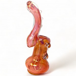 8" Multi Marble Mystique Stand Tall and Stay Smoky Bubbler Hand Pipe - [RKD42]